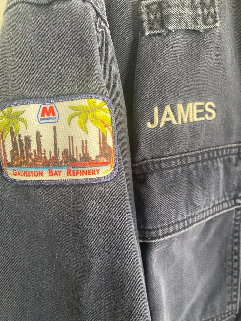 Carhartt FR Work Coveralls Jumpsuit Canvas Cotton Navy Blue Sz. 52 Short